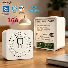 16A WiFi Smart switch Mimi breaker Suporte CozyLife APP Controle Alexa google home De Voz