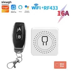 WiFi Tuya 16A mini Interruptor Inteligente De Controle Remoto Sem Fio 16A Suporte Smart Life APP Funciona Com Alexa Goog