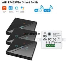 WIFI Tuya Interruptor Inteligente Temporizador Toque Sem Fio De Controle Remoto Suporte Vida APP Alexa Google Casa Voz