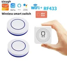 WiFi Tuya Smart switch 16A mini Interruptor De Controle Remoto Sem Fio Suporte Life APP Funciona Com Alexa Google Home D