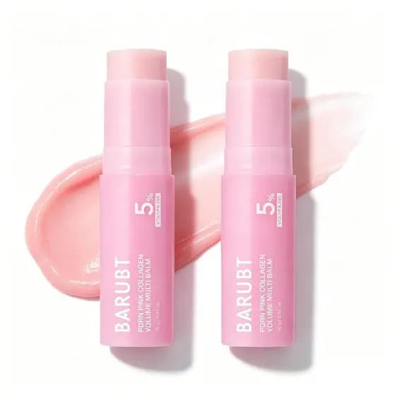 Bálsamo Multiuso em Bastão Pink Collagen Volume, Bálsamo Multiuso Tudo em Um, Máscara para a Área dos Olhos, Pescoço, Te