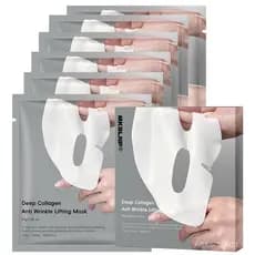 Máscara de Colágeno Noturna Hidratante (6 pacotes/1 caixa) Máscara Antirrugas e Firmadora com Colágeno Profundo – Máscar