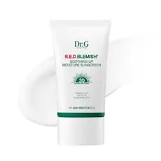 Dr. G R.E.D. Protetor Solar Calmante para Imperfeições - Protetor Solar Coreano Sem Resíduos Brancos - Proteção de Amplo