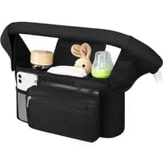 Organizador Universal para Carrinho de Bebê Accmor com Porta-Copos Isolado, Bolsa para Telefone Removível e Alça de Ombr