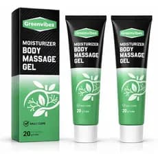 Greenvibes Gel Hidratante para Massagem Corporal, Gel Refrescante Calmante de Rápida Absorção com Mistura de Ervas e Por