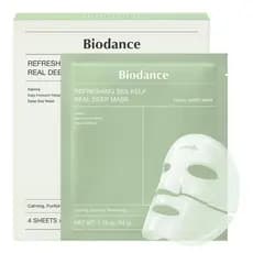 BIODANCE Máscara Facial Hidrogel Noturna Refrescante de Algas Marinhas, Calmante, Controle de Oleosidade e Sebo, Cuidado