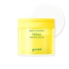 GOODAL Green Tangerine Vita C Toner Pads, Cuidados com a Pele Coreana, K-Beauty, Pele de Vidro, 70 Folhas WPJQ