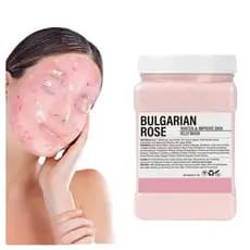 Pó para Máscara Facial de Gelatina 23 Fl Oz para Tratamentos Faciais Profissionais, Máscaras Faciais de Gel Natural, Más