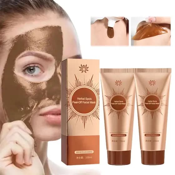 Máscara Facial Peel-Off de Ervas para Manchas, Máscara Peel-Off Anti-Idade e Anti-Rugas, Máscara Facial Removível para T