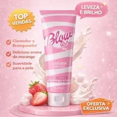 Creme Clareador Blow Girl 90g  Manchas Visíveis na Pele Morango Creme Hotflowers Original Reparação Anti Olheiras