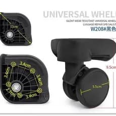 Rodas universais para bagagem de viagem, rodas para malas de rodinhas, bagagem Southern Rongguang com 618 acessórios, ro