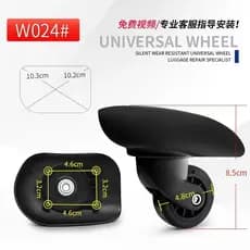 Substituição de rodas para mala de viagem Xunlei J-46, rodas universais para bagagem de mão, rodas com senha para viagem