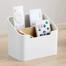 Caixa de Armazenamento de Plástico para Mesa, para Controles Remotos, Lenços, Cosméticos, Material de Escritório, Organi