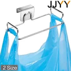 JJYY Suporte para Sacos de Lixo para Porta de Armário de Cozinha, Suporte de Armazenamento de Lixo em Aço Inoxidável 2GH