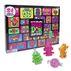 Calendário do Advento NeeDoh Squishmas 2025 - 24 Dias de Surpresas com Mini Squishies e Formas Divertidas para Todas as