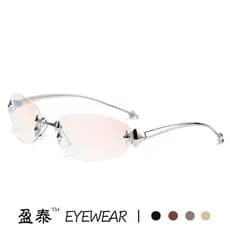 Vento estrela Oval olho de gato sem moldura gm óculos de sol High-End quente menina óculos de sol feminino na moda 9MB7