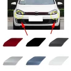Auto Esquerda Direita Amortecedor Dianteiro Farol Arruela Capa Para VW Golf MK6 GTI 2009 2010 2011 2012