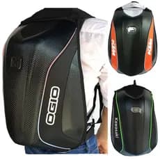 Mochila para motocicleta, mochila para capacete de piloto, à prova d'água, casca dura, tartaruga, mochila, bolsa de equi