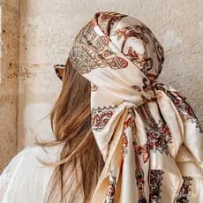 Lenço de Seda Quadrado Feminino Foulard Bandana 90*90cm Hijab de Cabelo de Cetim Lenços de Cabeça Xale Feminino