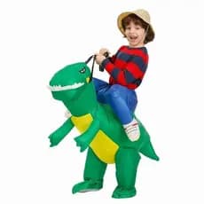 Fantasia de Dinossauro Infável Traje Inflável Vestido Halloween e Natal Cosplay Infantil Aerotransportado