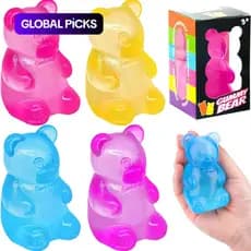 1/4 unidades de Ursinho de Goma - Brinquedo Sensorial Antiestresse com Enchimento, Brinquedos de Apertar, Brinquedos Ant
