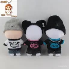 Skzoo Roupas de Pelúcia Boneca Ídolo 20cm Acessórios de Desenho Animado Fofo Presente para Fãs
