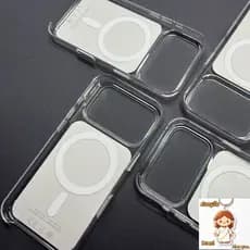 Magnético Transparente Adequado Para iPhone 17 Promax 17 Pro Capa Protetora Com Botão De Controle De Câmera AI Air Tripl