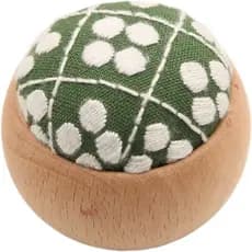 Almofada de Alfinetes 2 Peças DIY Sashiko com Base de Madeira, Suporte para Alfinetes, Kit de Costura e Bordado, Estampa
