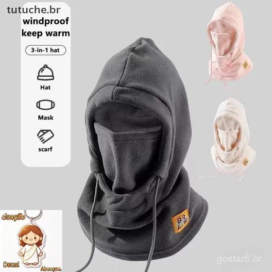 TU Inverno Térmico Velo Balaclava Cachecol Esqui Máscara Facial Pescoço Mais Quente Snood Capuz Chapéu À Prova De Vento