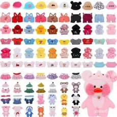 Acessórios para Boneca de Pelúcia de Pato com Ácido Hialurônico Roupas/Pantalões/Bolsas/Vestidos de Animais Macios