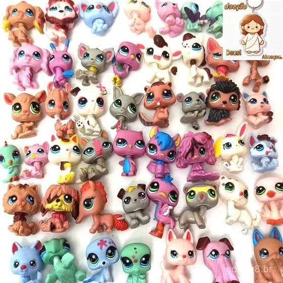 12/24pcs LPS Figures Animais De Estimação Da Loja Littest Pet Shop Cat Dog Brinquedos infantis