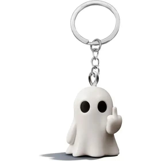Kawaii Engraçado Fantasma Chaveiro Saco De Halloween Encantos Bolsa Para Bolsas Bonito Chaveiros Chaves Do Carro Present