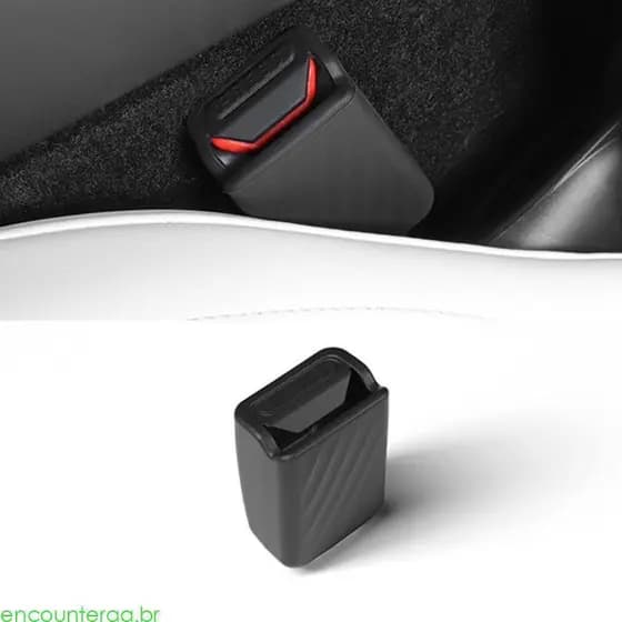 Encountera Capa Cinto Segurança Carro Silicone Cancelamento Ruído, Ajuste