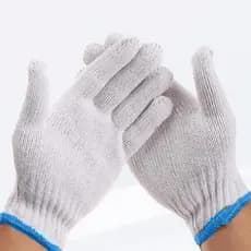 Luvas De Trabalho De Algodão Respirável Proteção Para As Mãos Resistentes Jardinagem L5z5