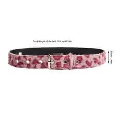 SRA Leopard Stretch Cinto Fechamento Ajustável Para Homens Soft Tecido Lavável Desgaste