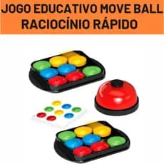 Jogo de Combinação Colorida com Sino | Raciocínio Rápido e Coordenação Motora - Brinquedo Educativo