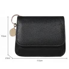 Versão Coreana Bolsa Feminina Curta Moda Multifuncional Zíper Trifold Carteiras De Viagem Id-Cartão