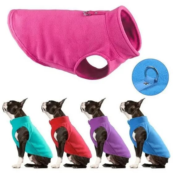 Roupas Para Cães Colete Quente Acolchoado Com Fivela De Tração Outono E Inverno Animais De Estimação Suprimentos