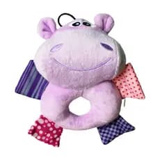 Brinquedo Cachorro Pelúcia Hipopótamo 12 cm com Apito Savana Pet