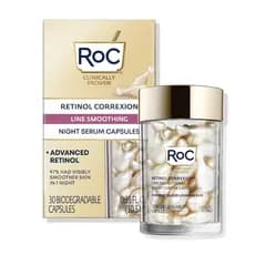 RoC Retinol Correxion Sérum Noturno Antienvelhecimento para Rugas, Cuidado Diário para Suavizar Linhas Finas, Cicatrizes