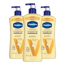 Loção Corporal Hidratante Intensiva Vaseline 3 Unidades Feita com Lipídios Ultra-Hidratantes + Extrato de Aveia Pura par
