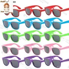 KIT 10/20 Óculos de sol quadrados infantis com proteção UV para meninos e meninas ideais para ao ar livre