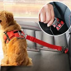 Cinto de Segurança para Gatos e Cães para Carro, Acessórios para Animais de Estimação, Coleira Ajustável com Guia-**&
