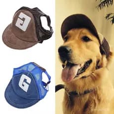 Chapéu De Cachorro Protetor Solar Beisebol Esportivo Ao Ar Livre Com Furos De Orelha Ajustável Para Cães Pequenos E