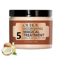 Máscara Capilar Nutritiva Mágica, 60ml, Restaura a Maciez do Cabelo em 5 Segundos, Máscara Capilar de Reparação Profunda