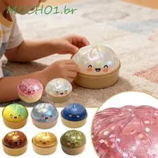 MOCHO1 Bolas Sensoriais De Pão , Bolinhos Em Forma De Bolinho De Arco-Íris Gigante , Brinquedo Mole Macio De Pitada Bril