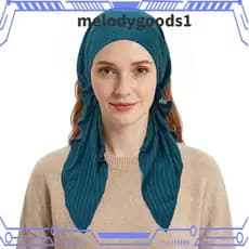 MELODYGOODS Turbante Pré-Amarrado , Hijabs Leves E Respiráveis , Lenço De Malha Fina Em Tecido Elástico Feminino