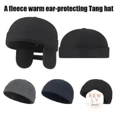 Gorro Quente LIAYING , Com Protetores De Orelha , Sem Aba Ajustável , Chapéu Térmico Forrado De Lã