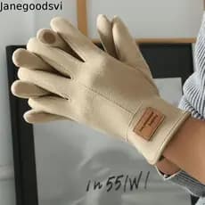 Luvas De Inverno JANEGOODSVI , Tela Sensível Ao Toque Com Dedos Inteiros Retrô Quentes Para Dirigir