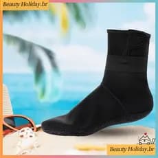 1 Par De Meias De Neoprene Para Adultos Antiderrapantes/Natação/Mergulho/Praia